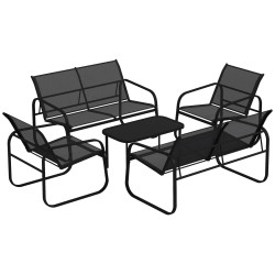Set mobilier de gradina Outsunny 84G-535V00BK (Black) Thumb