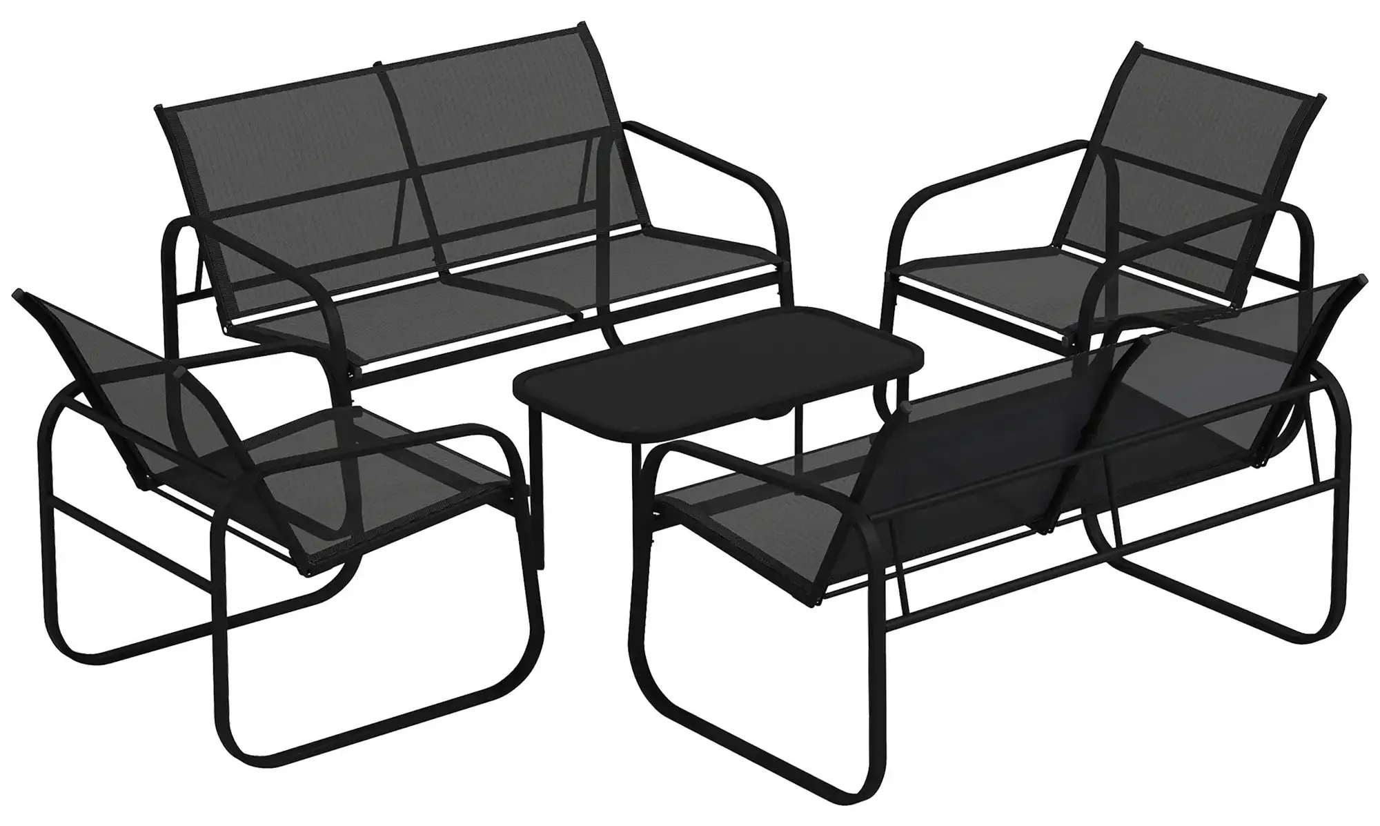 Set mobilier de gradina Outsunny 84G-535V00BK (Black) - 4