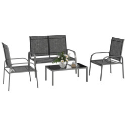 Комплект садовой мебели Outsunny 84G-583V00BK (Black) Thumb