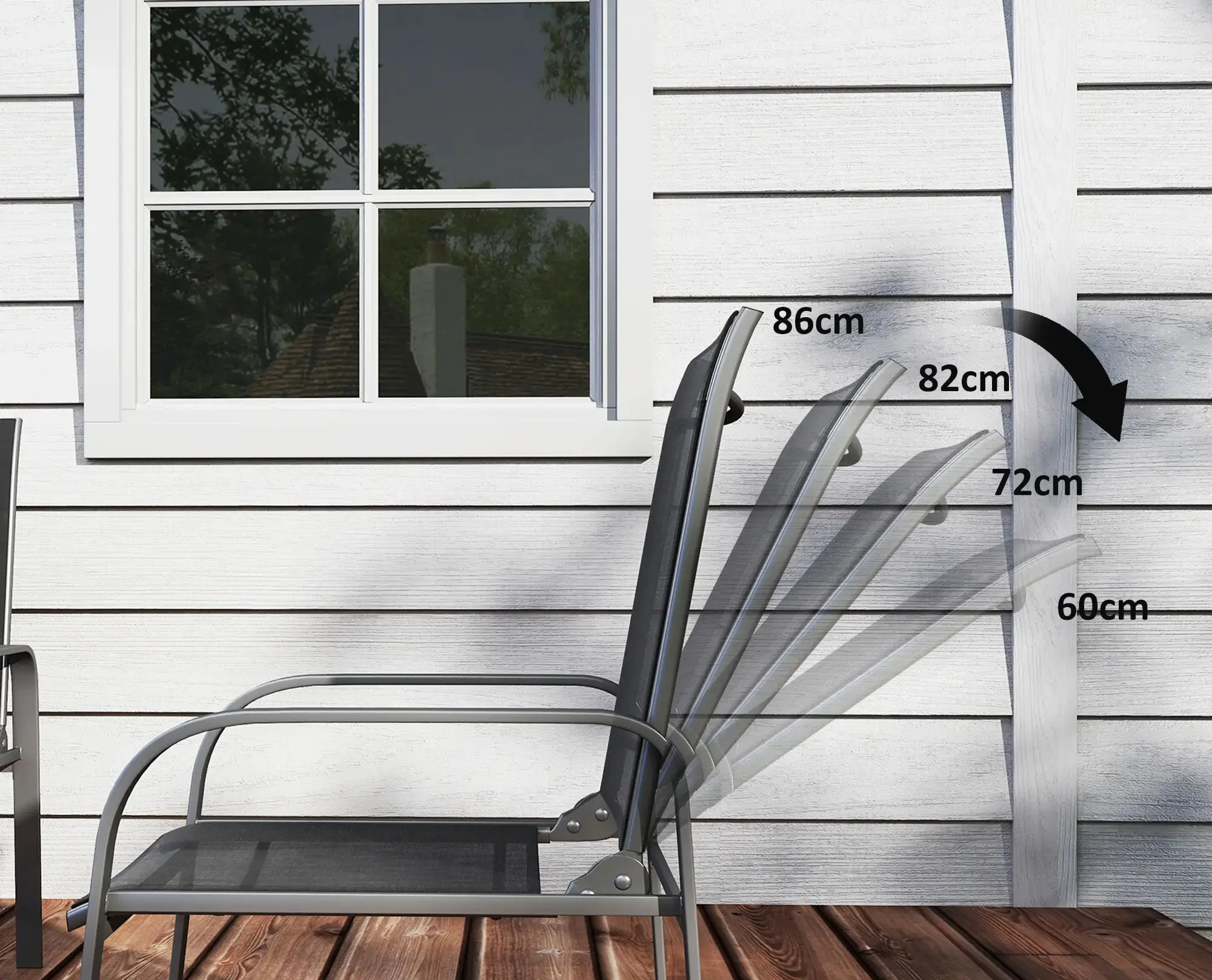 Комплект садовой мебели Outsunny 84G-583V00BK (Black) - 5