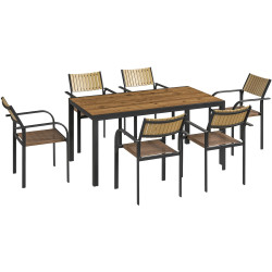 Комплект садовой мебели Outsunny 84G-588V00BN (Brown/Black) Thumb