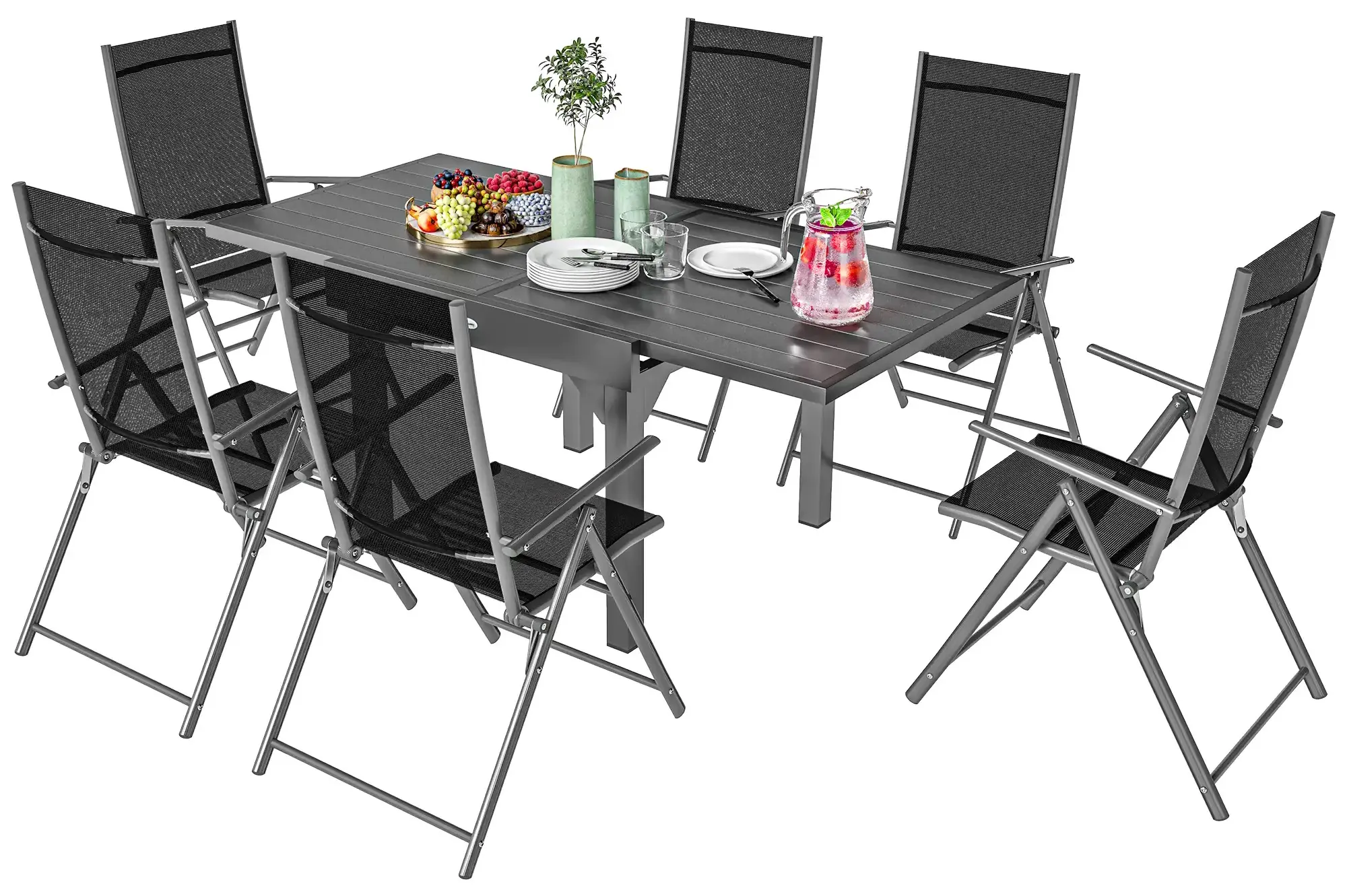 Комплект садовой мебели Outsunny 84G-627V00GY (Grey/Black) - 2