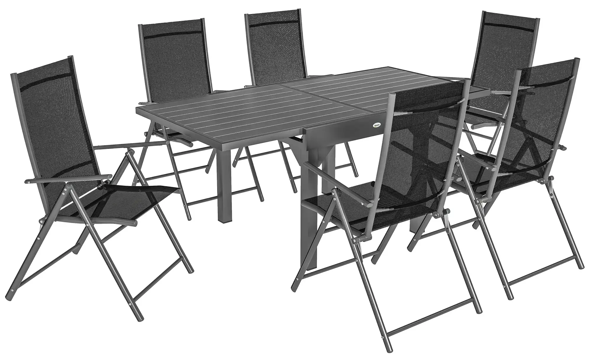 Комплект садовой мебели Outsunny 84G-627V00GY (Grey/Black) - 3