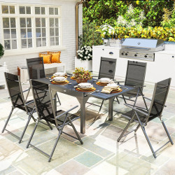 Set mobilier de gradina Outsunny 84G-627V00GY (Grey/Black)