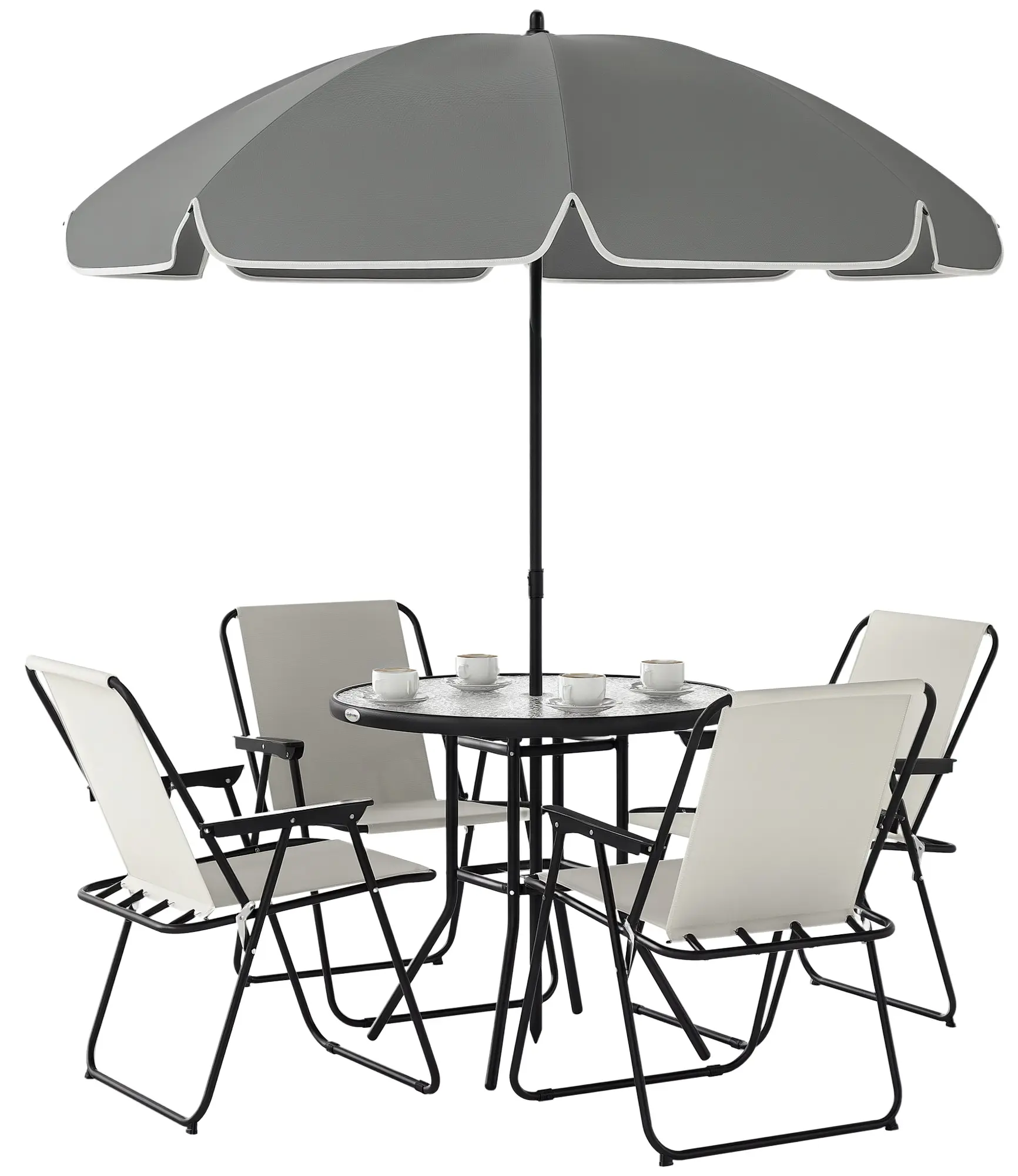 Set mobilier de gradina Outsunny 84G-633V00CW (Cream White) - 2