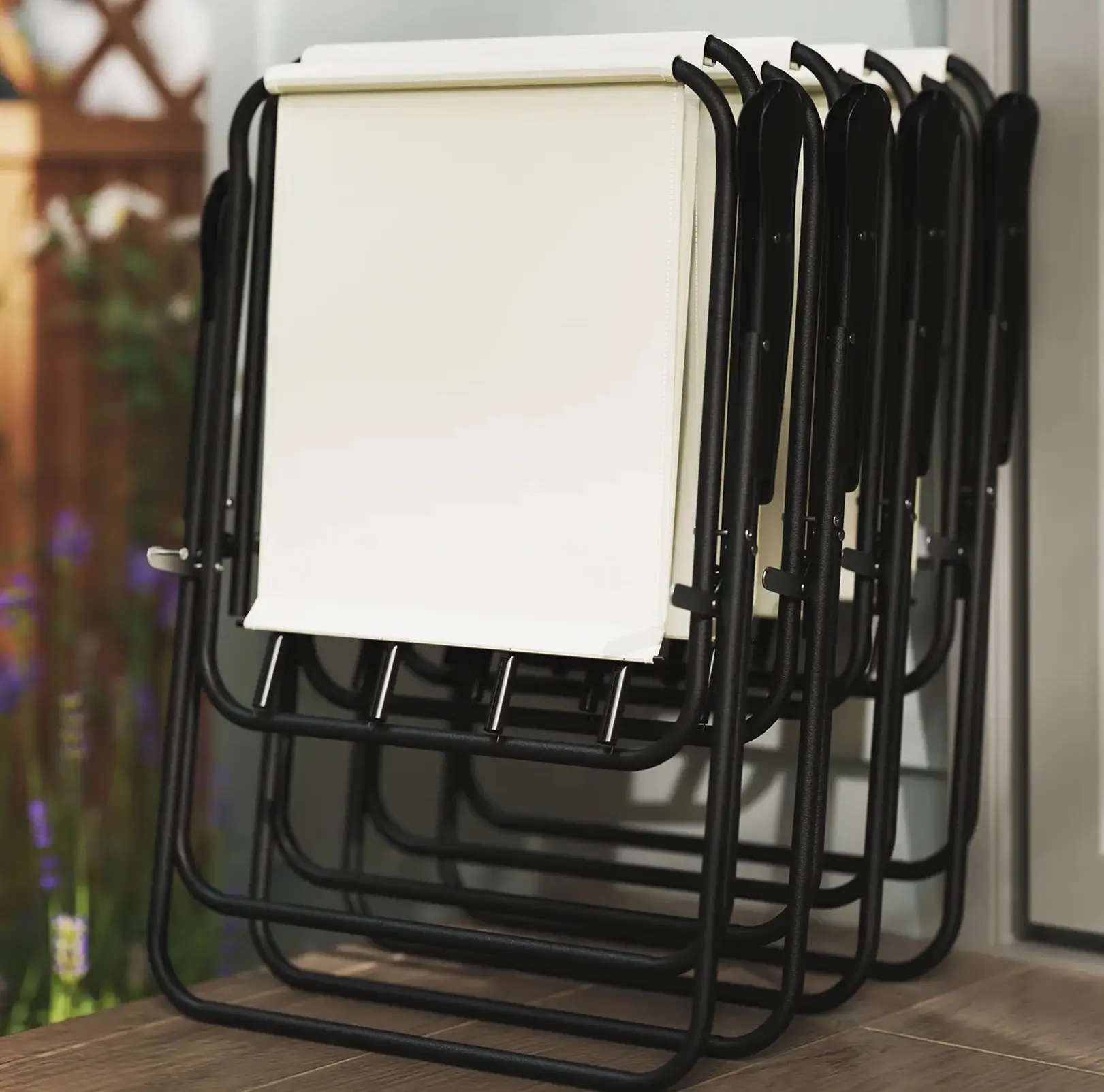 Set mobilier de gradina Outsunny 84G-633V00CW (Cream White) - 5