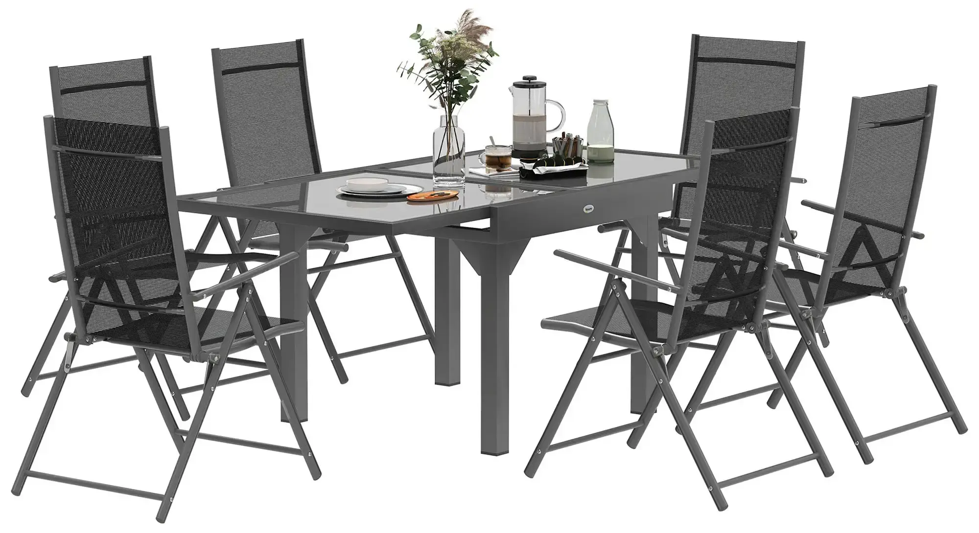 Set mobilier de gradina Outsunny 84G-634V00GY (Grey) - 3