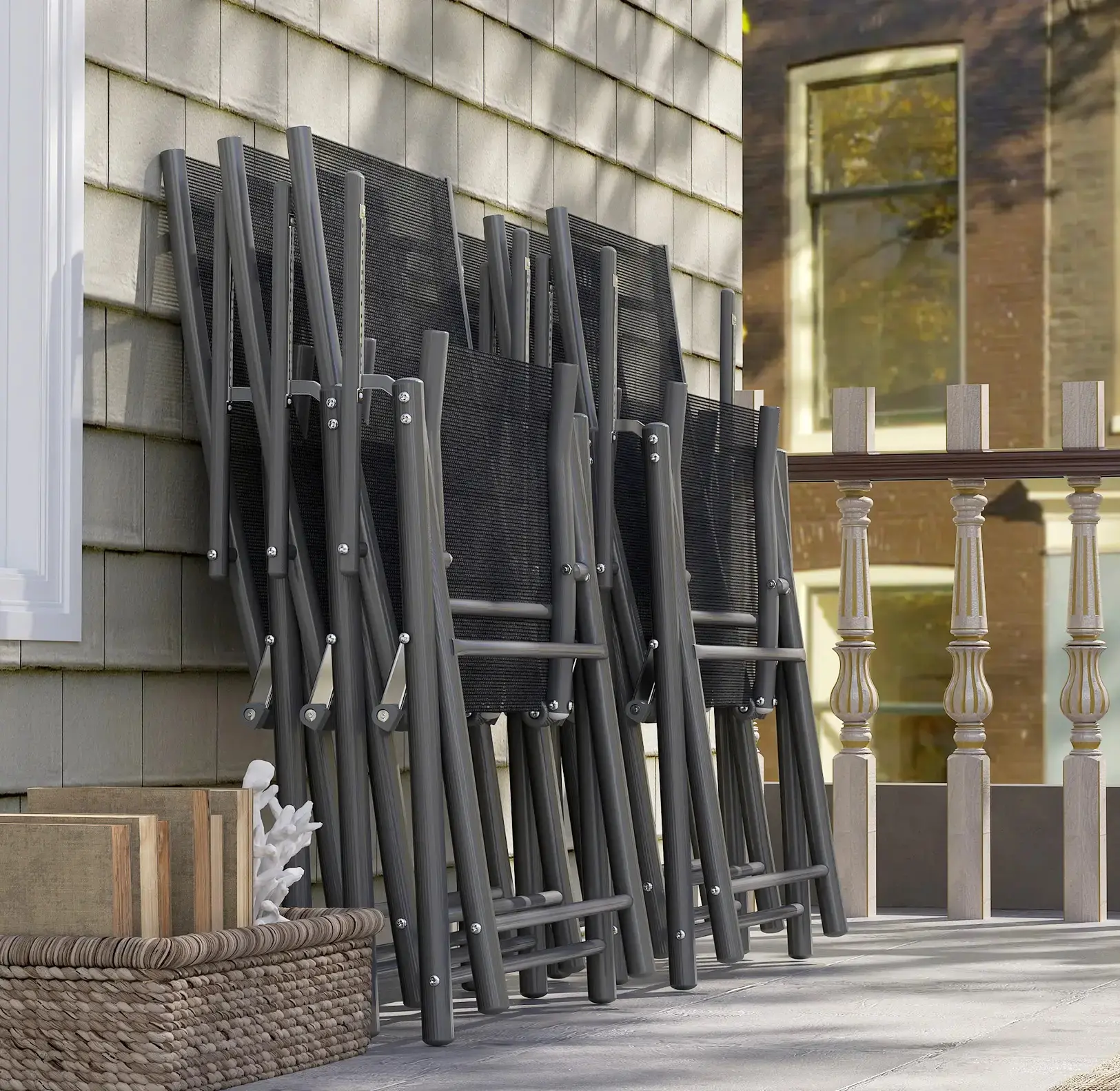 Set mobilier de gradina Outsunny 84G-634V00GY (Grey) - 6