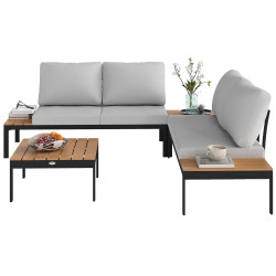 Комплект садовой мебели Outsunny 84G-695V00TK (Teak/Light Grey) Thumb