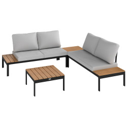 Комплект садовой мебели Outsunny 84G-695V00TK (Teak/Light Grey) Thumb