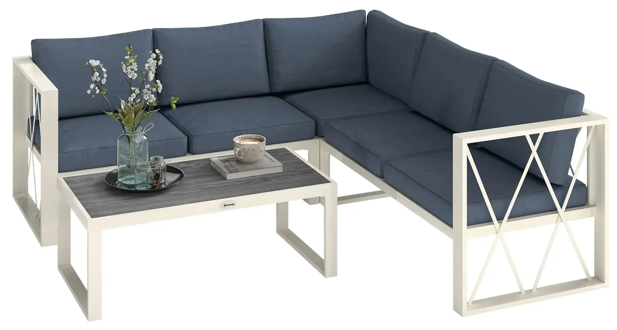 Set mobilier de gradina Outsunny 84G-701V00GY (Grey) - 3