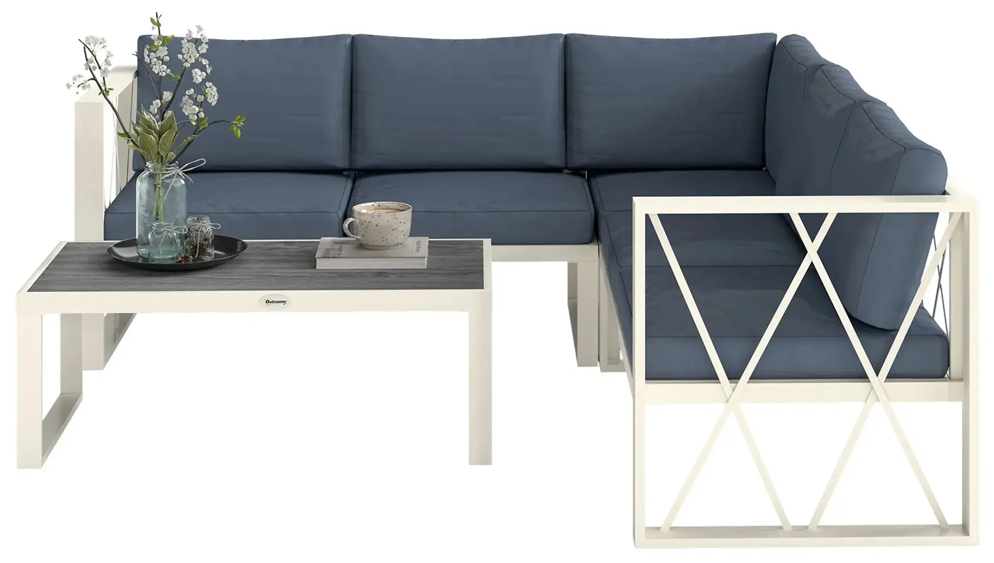 Set mobilier de gradina Outsunny 84G-701V00GY (Grey) - 4