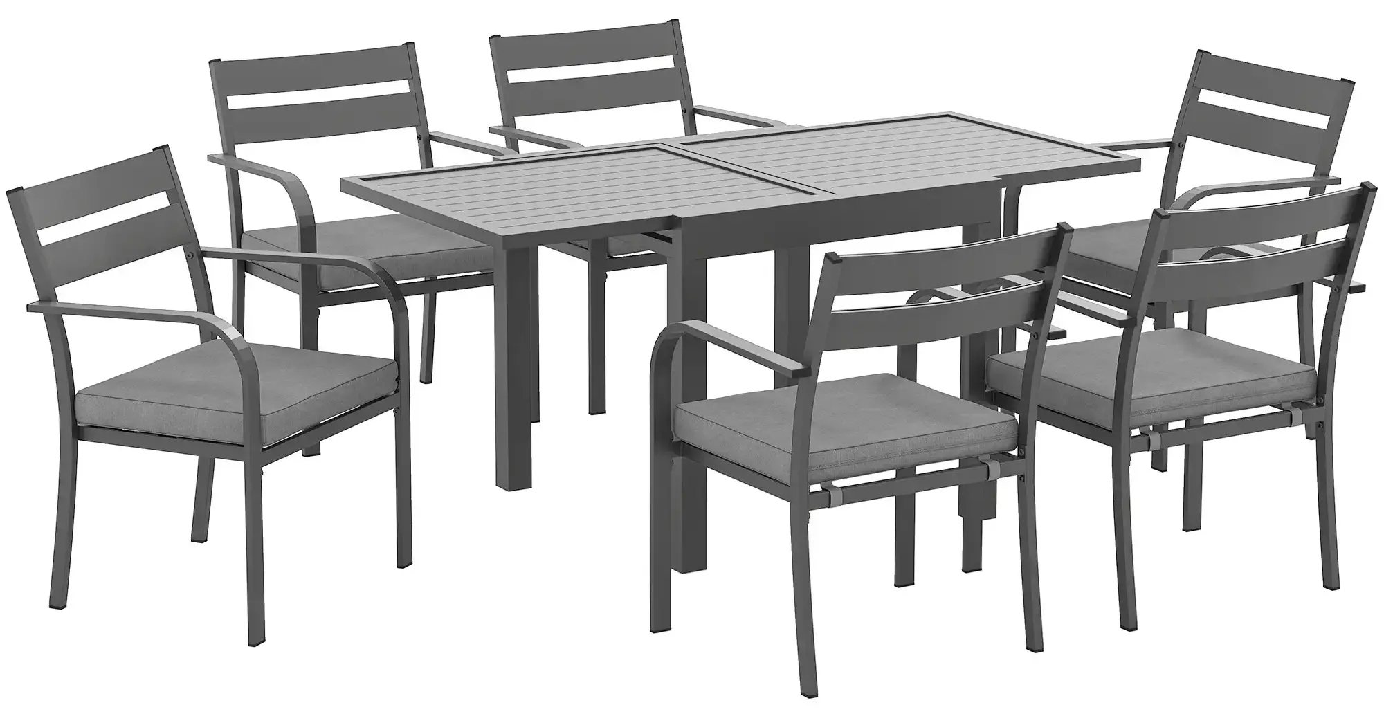 Set mobilier de gradina Outsunny 84G-704V00GY (Grey) - 2