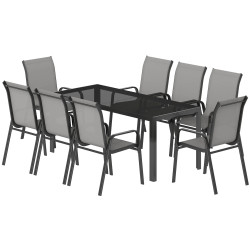 Комплект садовой мебели Outsunny 84G-705V01LG (Light Grey/Black) Thumb