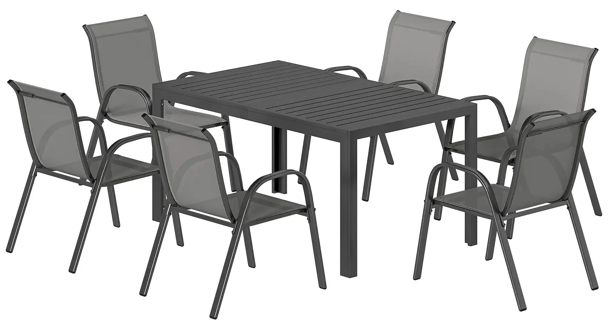 Set mobilier de gradina Outsunny 84G-706V01LG (Grey/Black) - 3
