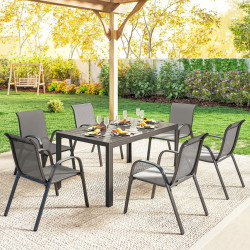 Set mobilier de gradina Outsunny 84G-706V01LG (Grey/Black)