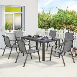 Set mobilier de gradina Outsunny 84G-706V01LG (Grey/Black) Thumb