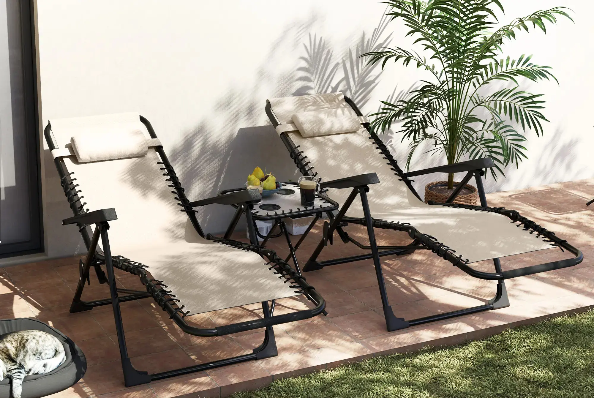 Комплект садовой мебели Outsunny 84G-718V00BG (Beige) - 9