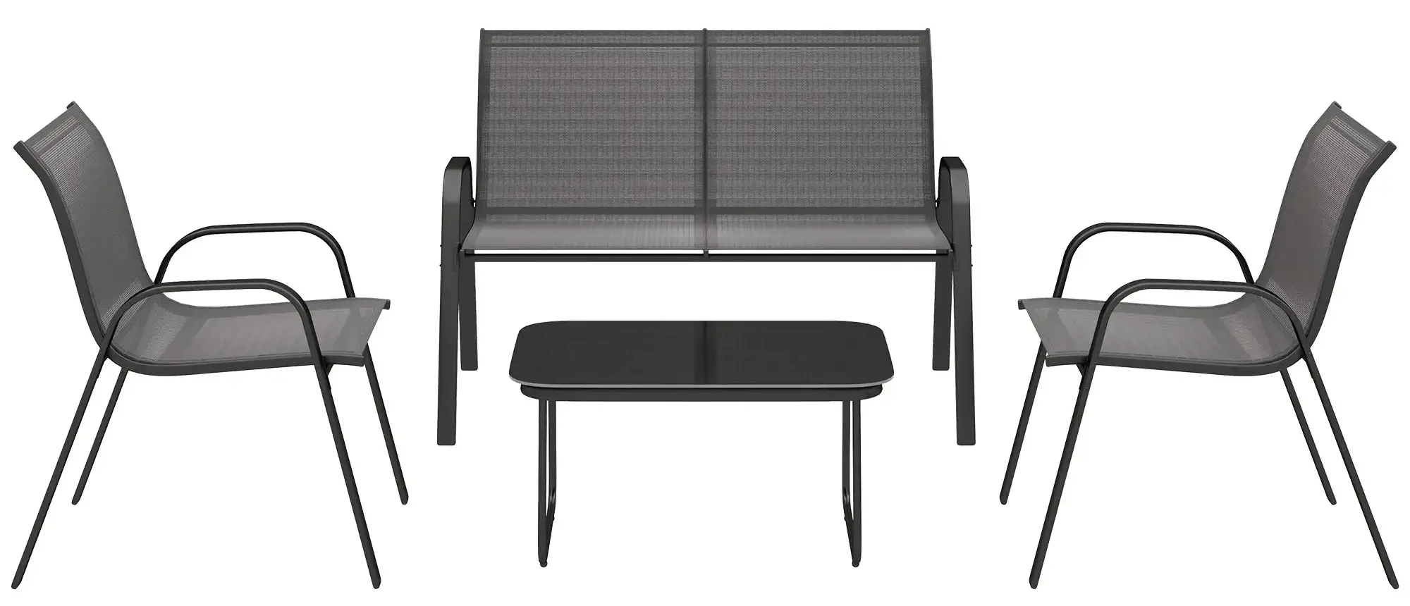 Set mobilier de gradina Outsunny 84G-734V00BK (Black) - 3