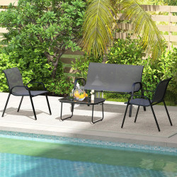 Set mobilier de gradina Outsunny 84G-734V00BK (Black) Thumb