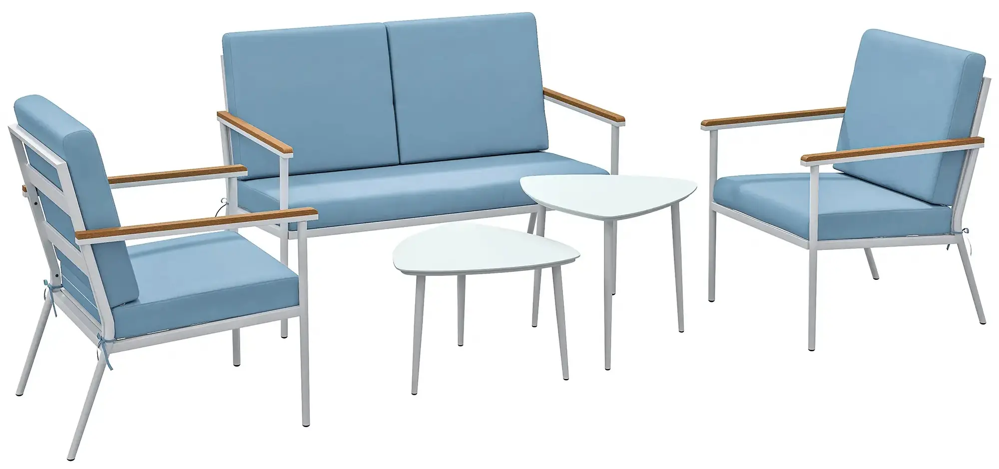 Set mobilier de gradina Outsunny 84G-757V00LB (Light Blue) - 2