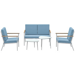 Set mobilier de gradina Outsunny 84G-757V00LB (Light Blue) Thumb