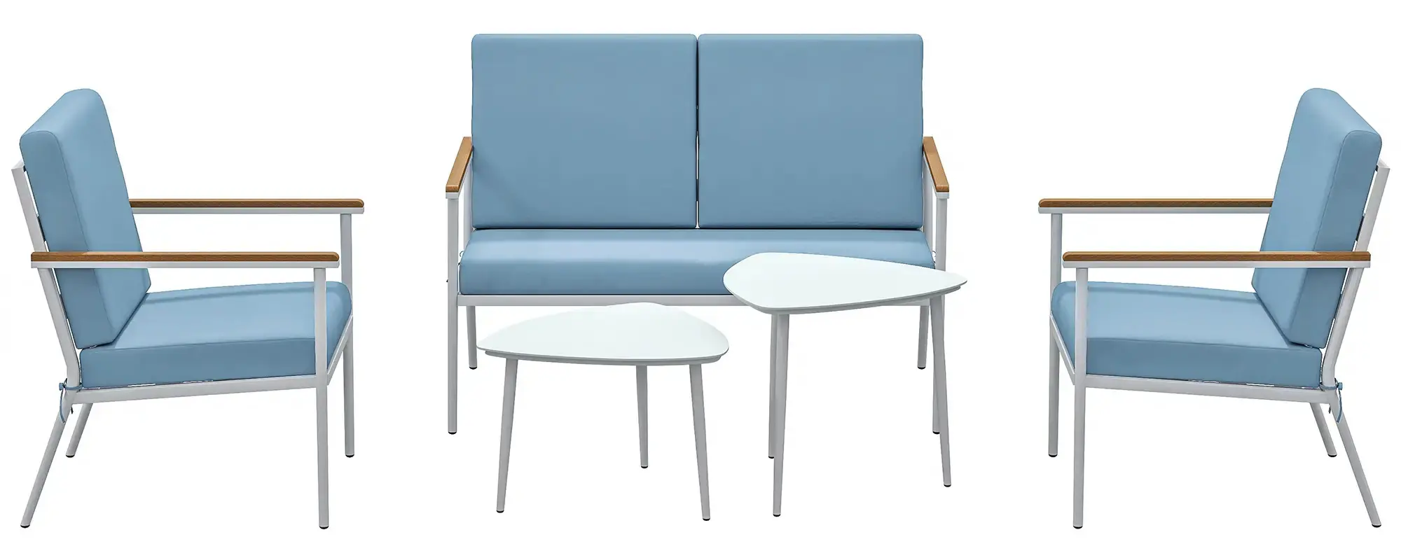 Set mobilier de gradina Outsunny 84G-757V00LB (Light Blue) - 3