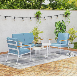 Set mobilier de gradina Outsunny 84G-757V00LB (Light Blue)