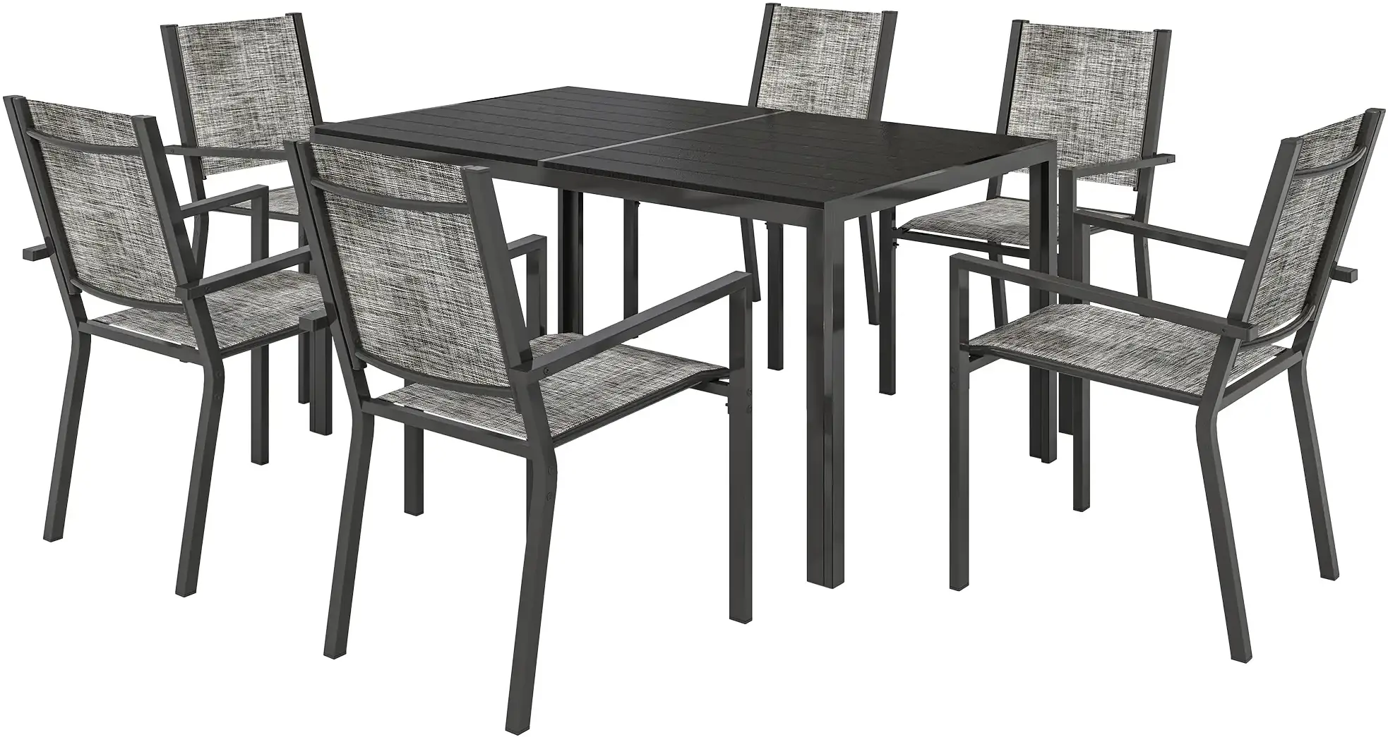 Комплект садовой мебели Outsunny 84G-800V00BK (Grey/Black) - 2