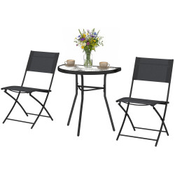 Комплект садовой мебели Outsunny 84G-896V00BK (Black) Thumb