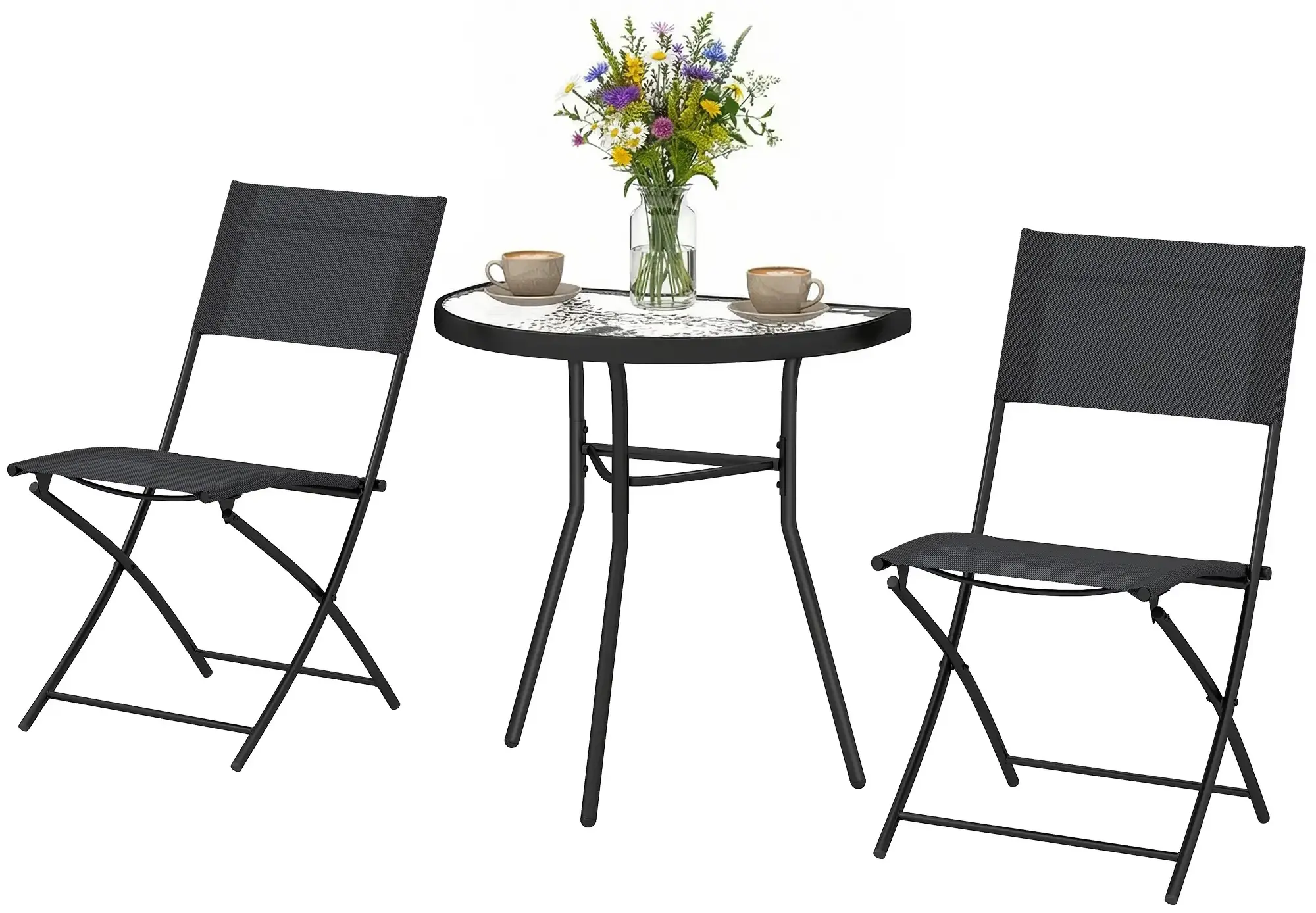 Комплект садовой мебели Outsunny 84G-896V00BK (Black) - 2