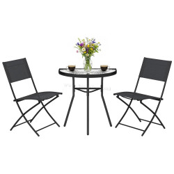 Комплект садовой мебели Outsunny 84G-896V00BK (Black)