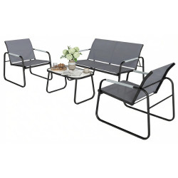 Set mobilier de gradina Outsunny 84G-901V00GY (Grey/Black) Thumb