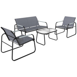 Set mobilier de gradina Outsunny 84G-901V00GY (Grey/Black) Thumb