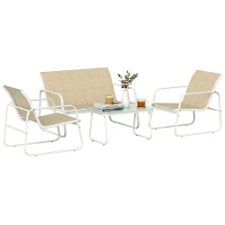 Set mobilier de gradina Outsunny 84G-948V00KK (Khaki/White) Thumb