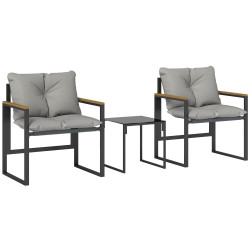 Set mobilier de gradina Outsunny 84G-988V00GY (Grey/Black) Thumb
