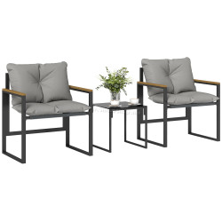 Set mobilier de gradina Outsunny 84G-988V00GY (Grey/Black)