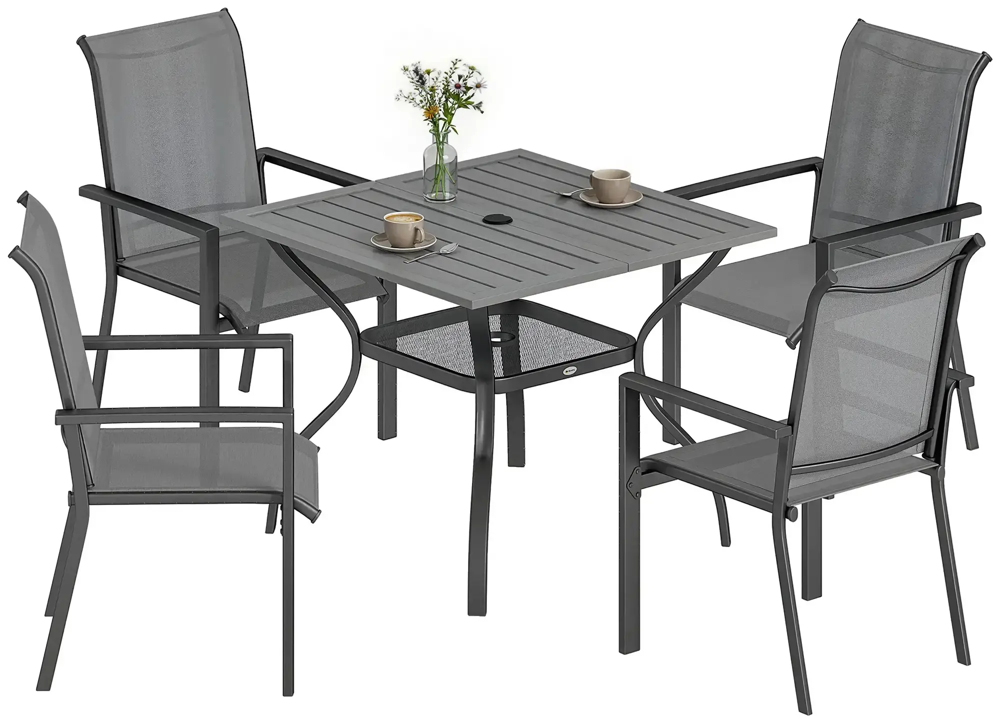 Set mobilier de gradina Outsunny 84K-010V00GY (Grey) - 3