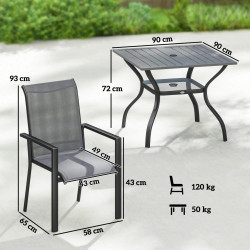 Set mobilier de gradina Outsunny 84K-010V00GY (Grey) Thumb