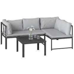 Set mobilier de gradina Outsunny 84K-015V00GY (Grey) Thumb