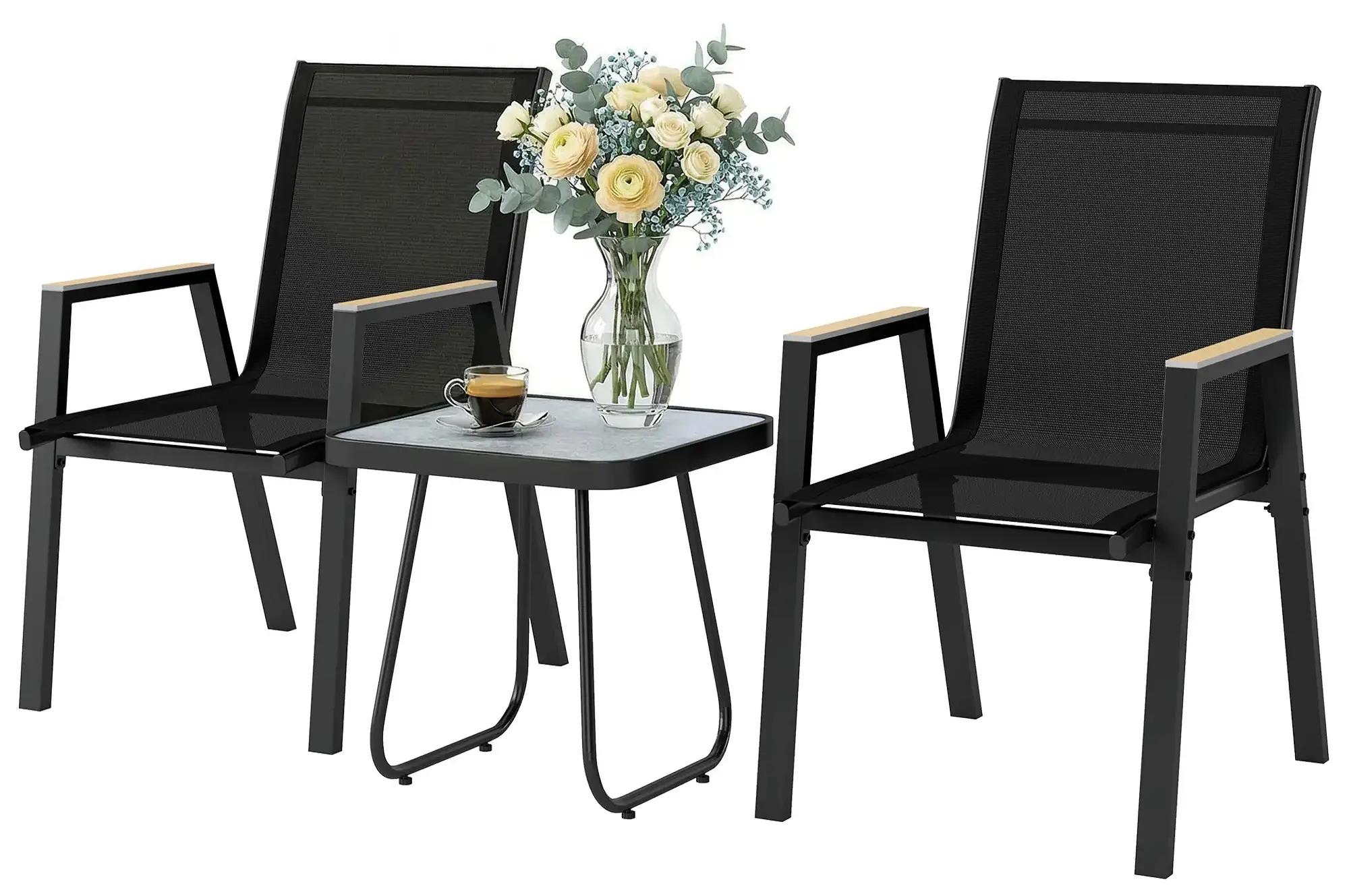 Комплект садовой мебели Outsunny 84K-032V00BK (Black) - 3