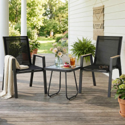 Комплект садовой мебели Outsunny 84K-032V00BK (Black)