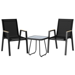 Комплект садовой мебели Outsunny 84K-032V00BK (Black) Thumb