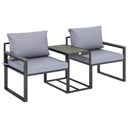 Set mobilier de gradina Outsunny 84K-049V00GY (Grey/Black) Thumb