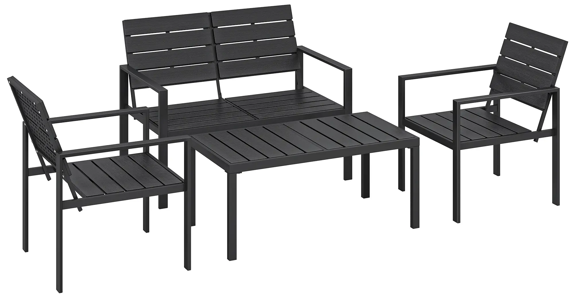 Set mobilier de gradina Outsunny 84K-161V00BK (Black) - 3