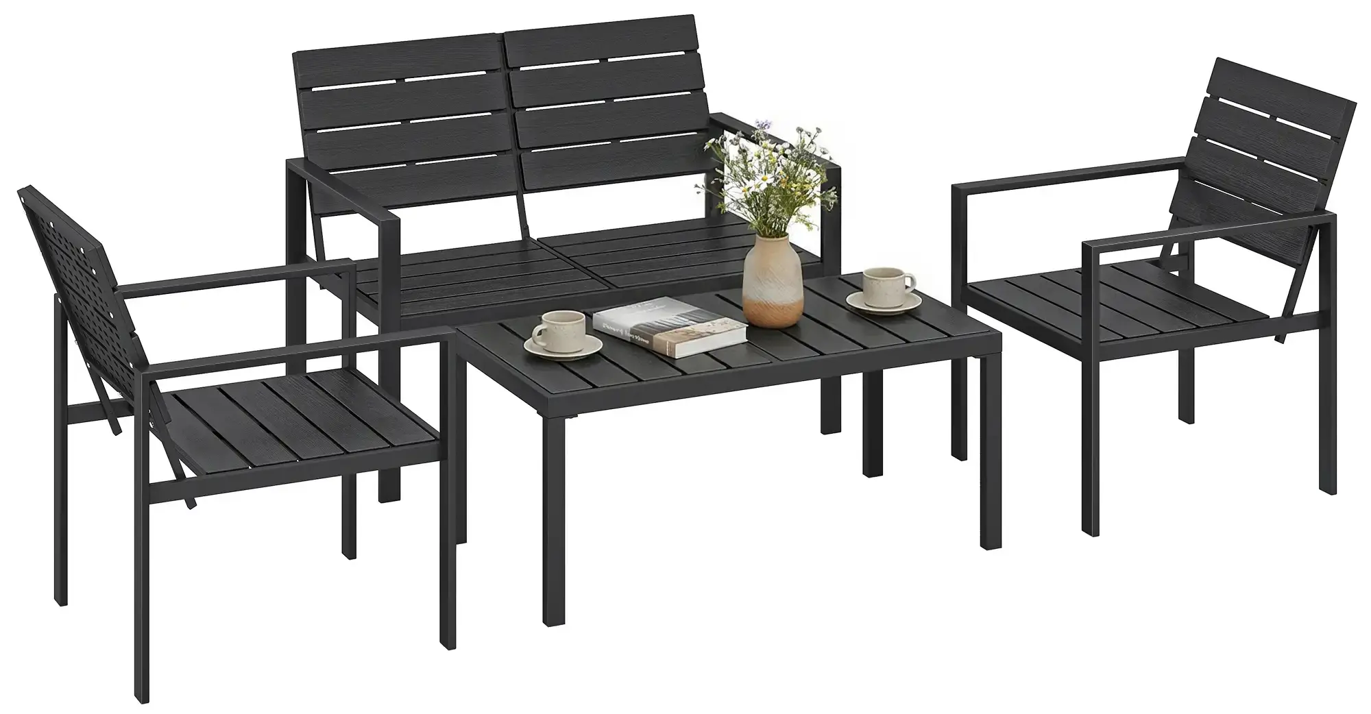 Set mobilier de gradina Outsunny 84K-161V00BK (Black)