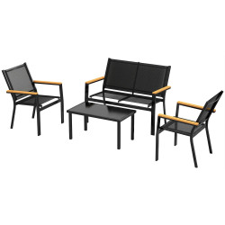 Set mobilier de gradina Outsunny 84K-245V00BK (Black) Thumb