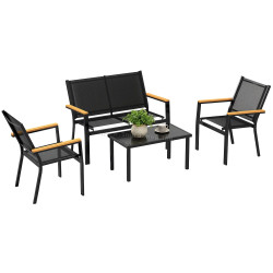 Set mobilier de gradina Outsunny 84K-245V00BK (Black)
