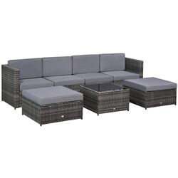 Комплект садовой мебели Outsunny 860-002V01 (Grey) Thumb