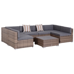 Set mobilier de gradina Outsunny 860-020V03 (Brown/Grey) Thumb